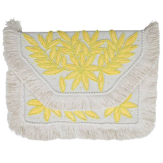 Handmade Banjara Beaded Clutch - Morning