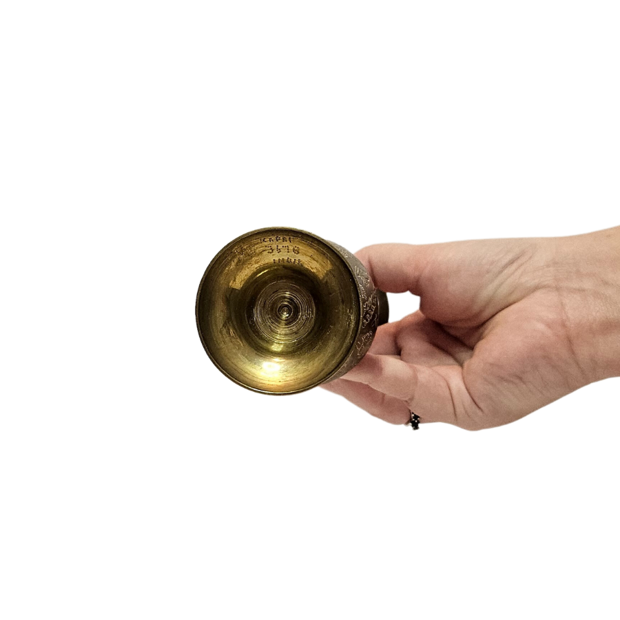 Indian Carved Brass Vase