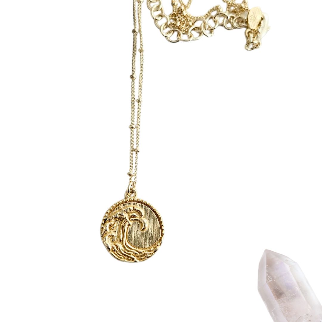 Kai Ocean Wave Medallion Necklace - NEW