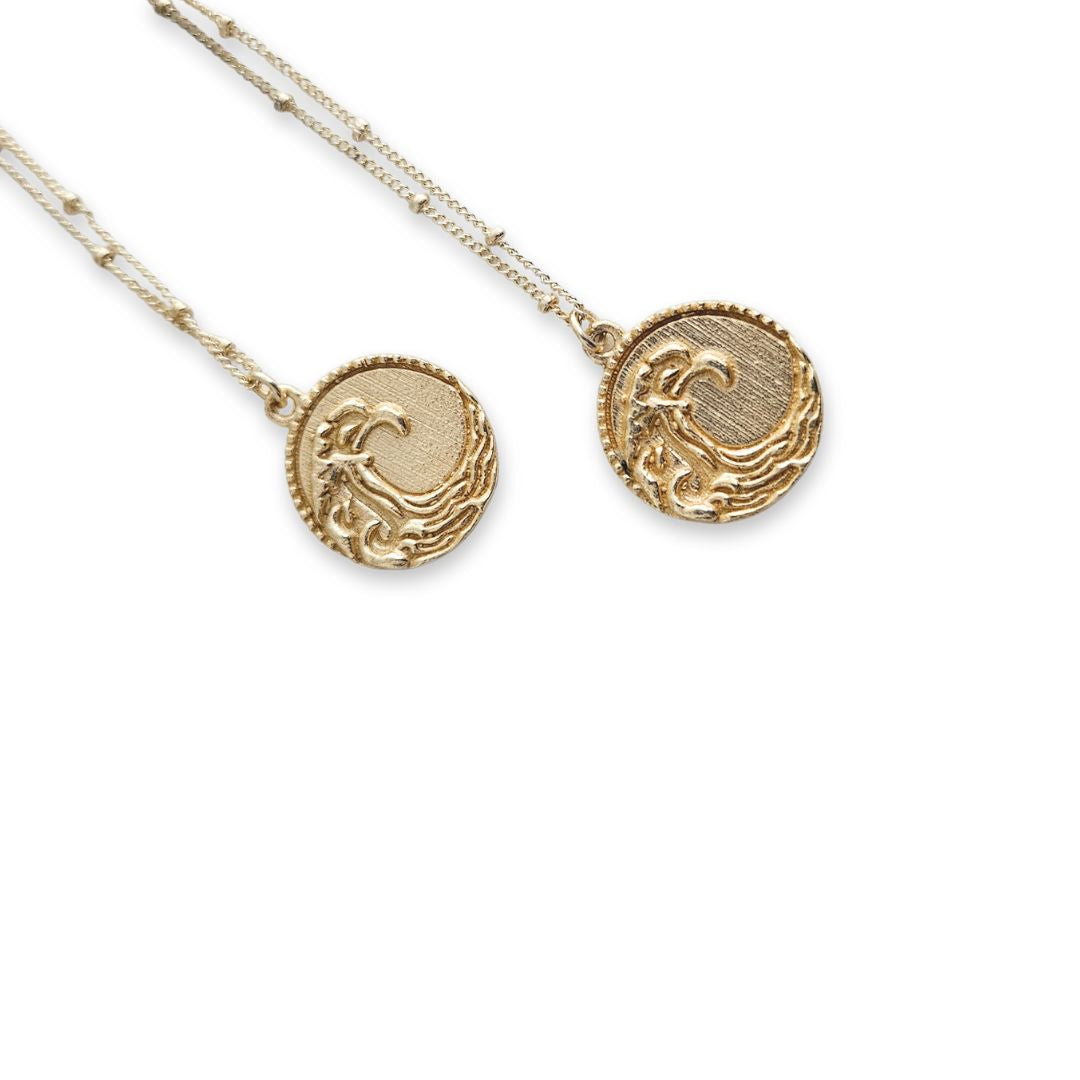 Kai Ocean Wave Medallion Necklace - NEW