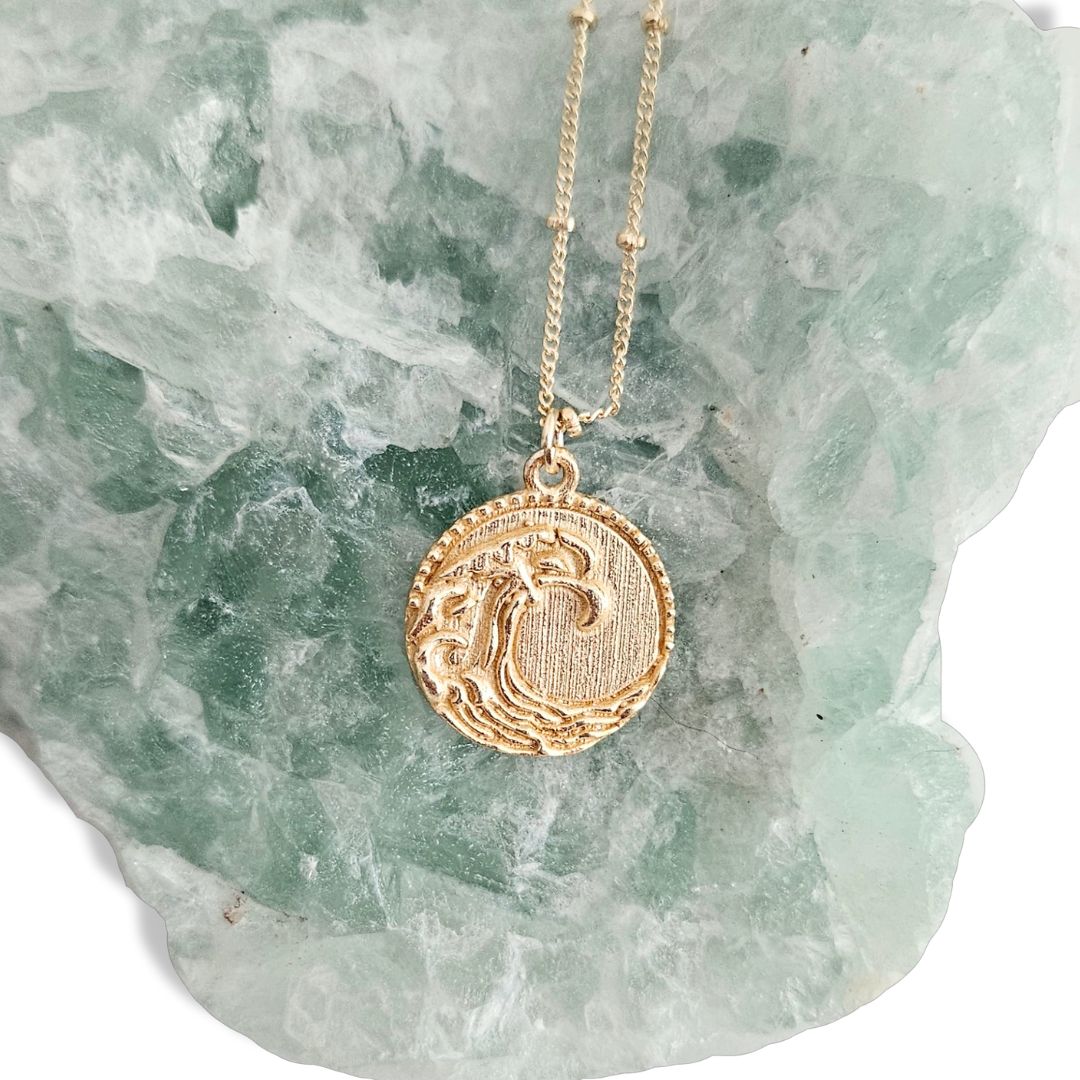Kai Ocean Wave Medallion Necklace NEW – Lore and Lotus