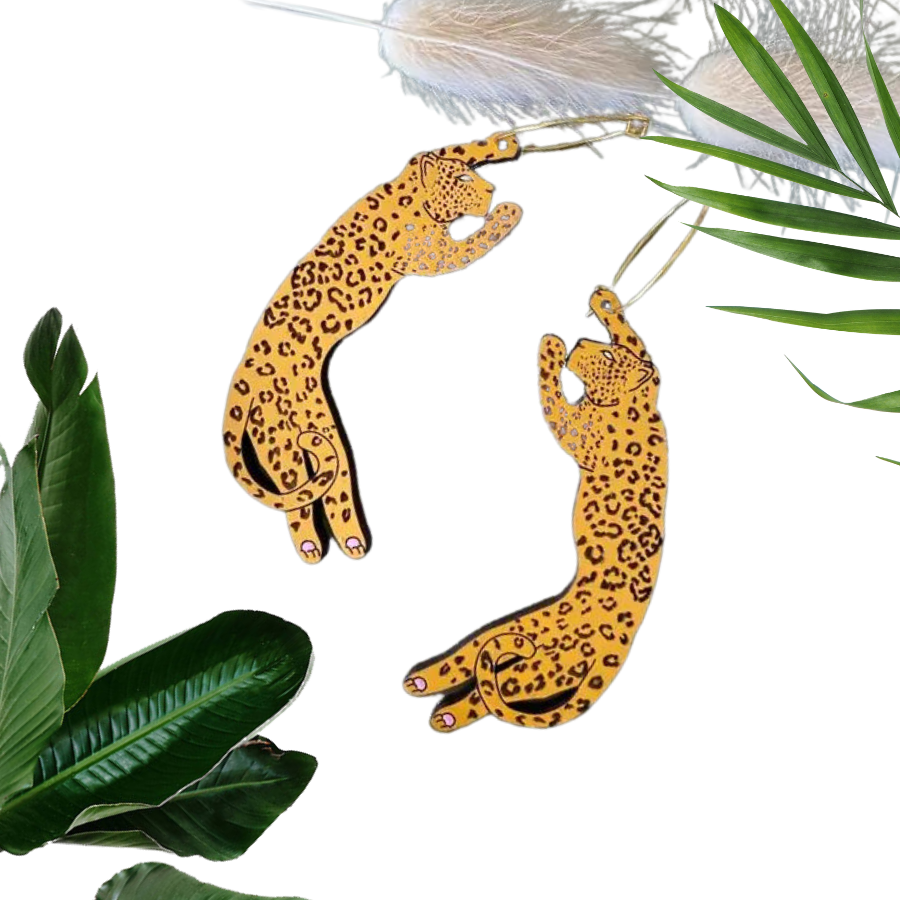 Leopard Hoop Earrings