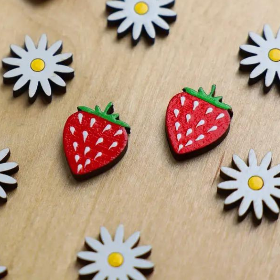 Strawberry Stud Earrings