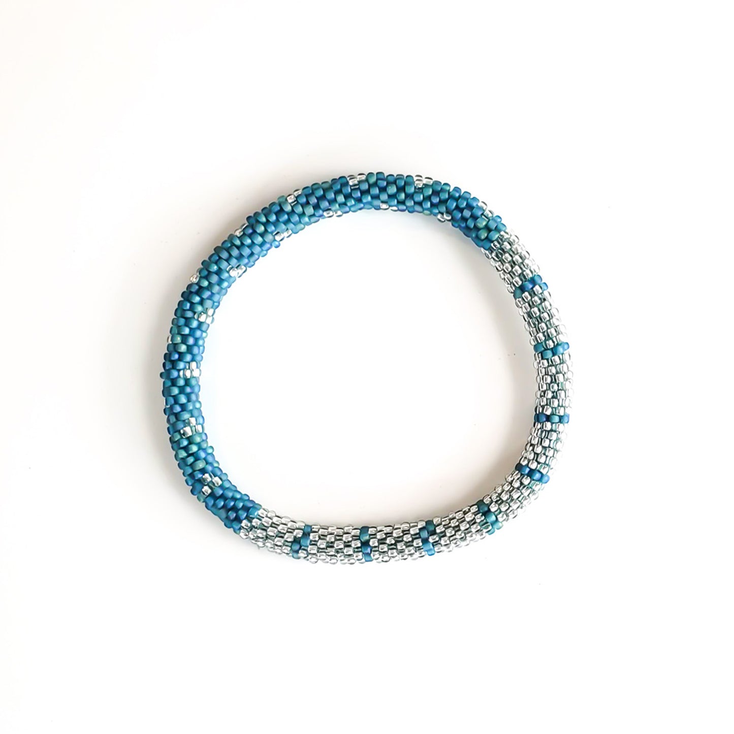 Roll-On Bracelet - Agave (Purple, Teal & Turquoise)