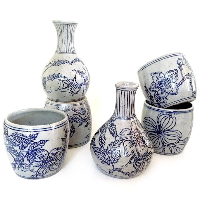 Handmade Ceramic Bud Vase - Floral