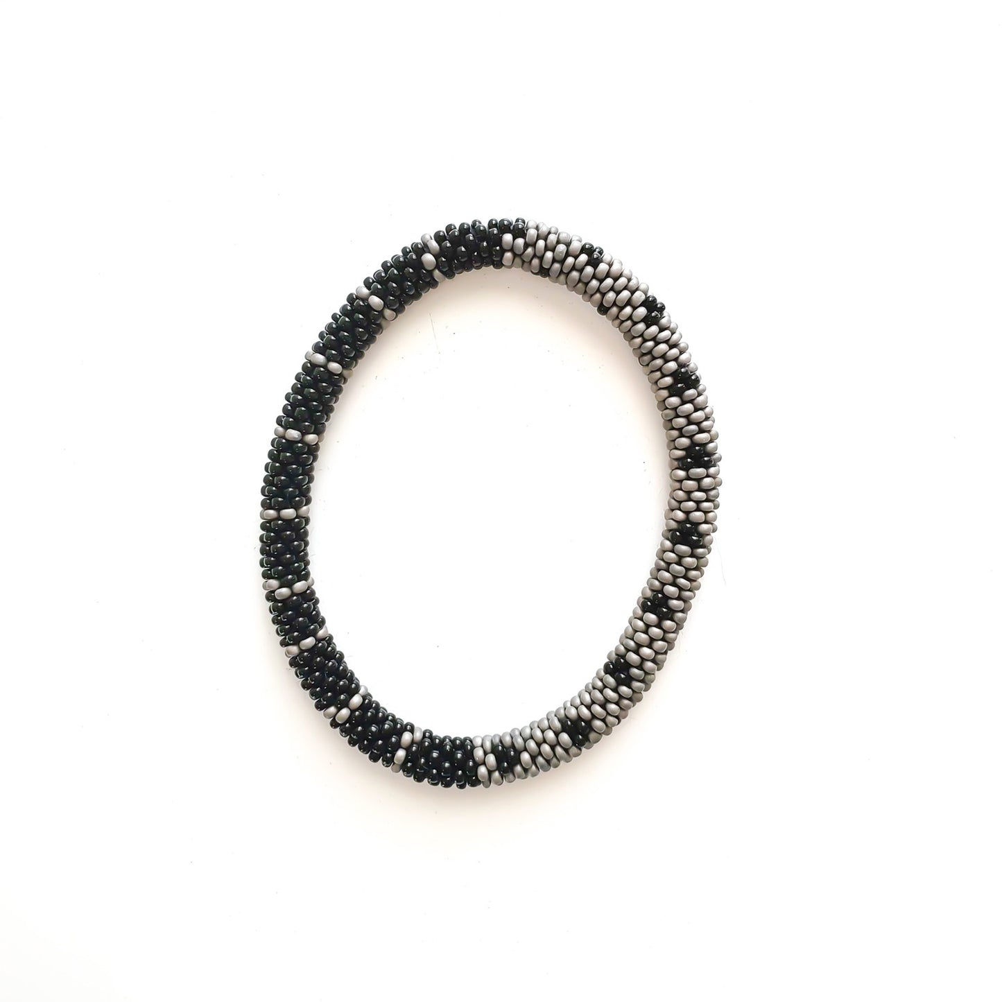 Roll-On Bracelet - Black Sun (Black, Bronze & White)