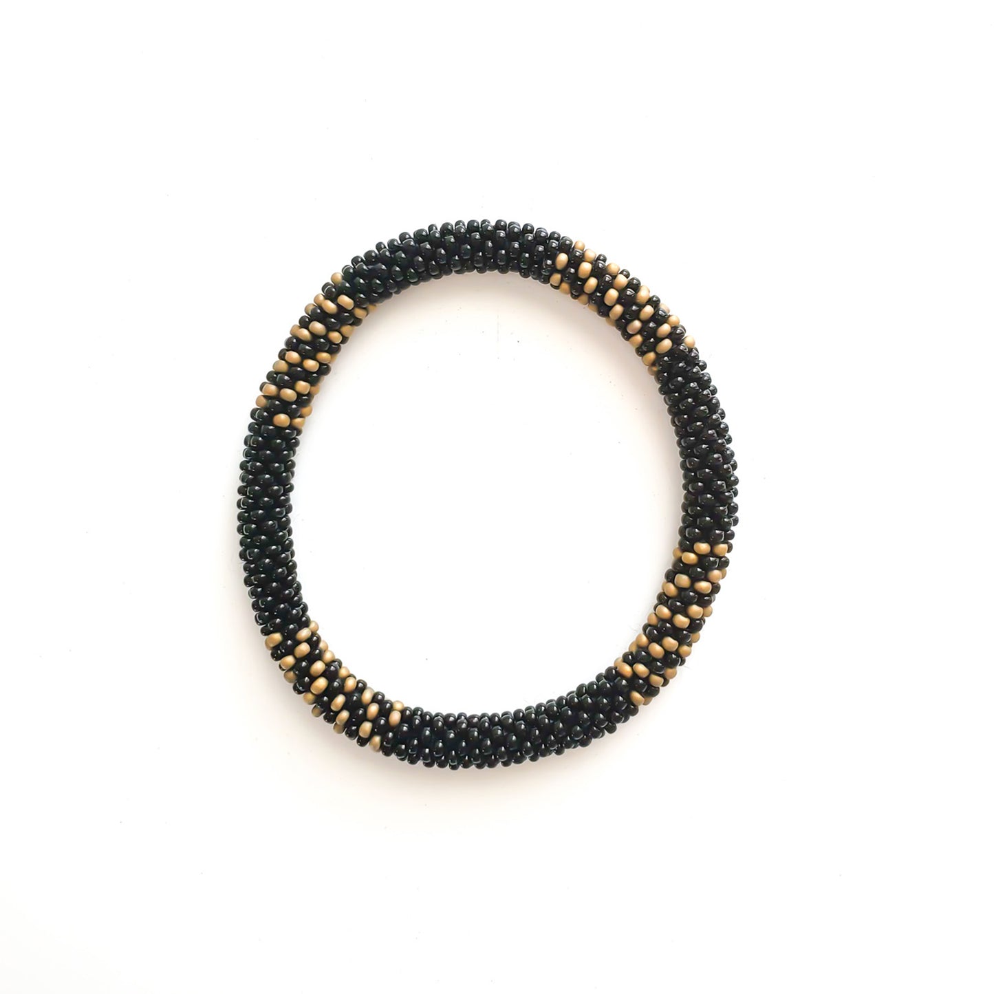 Roll-On Bracelet - Black Sun (Black, Bronze & White)
