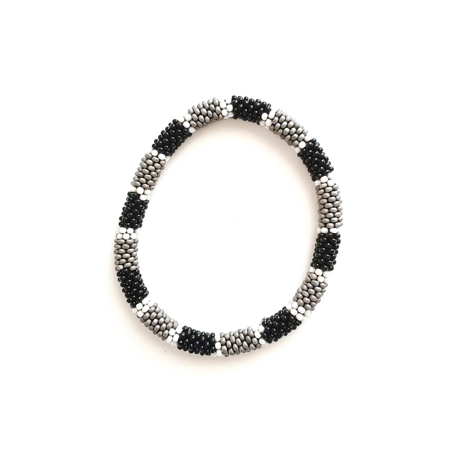 Roll-On Bracelet - Black Sun (Black, Bronze & White)