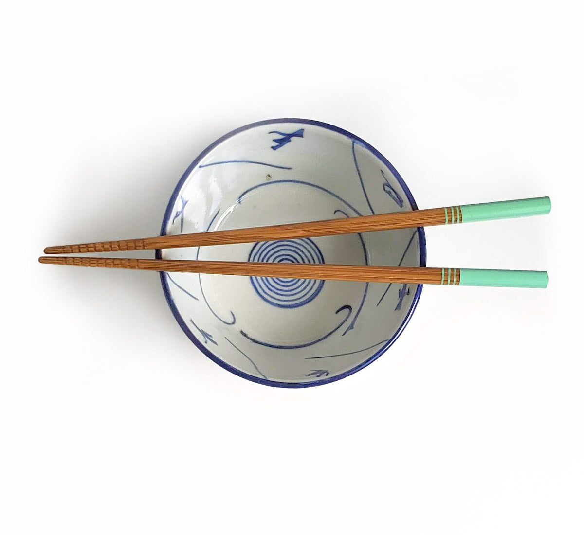 Blue & White Handpainted Bowls - Set of 4