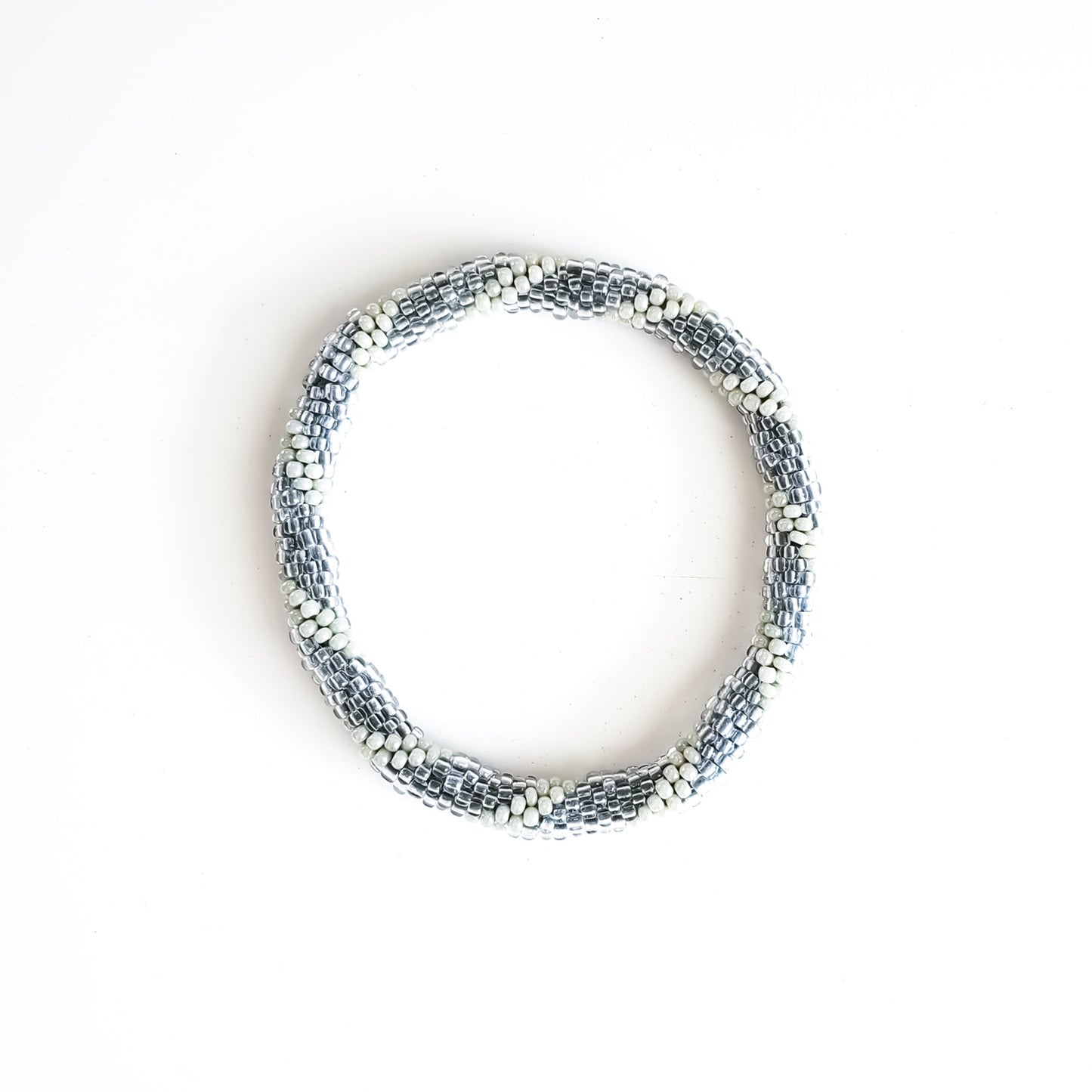 Roll-On Bracelet - Capri (Mint, Cream & Gold)