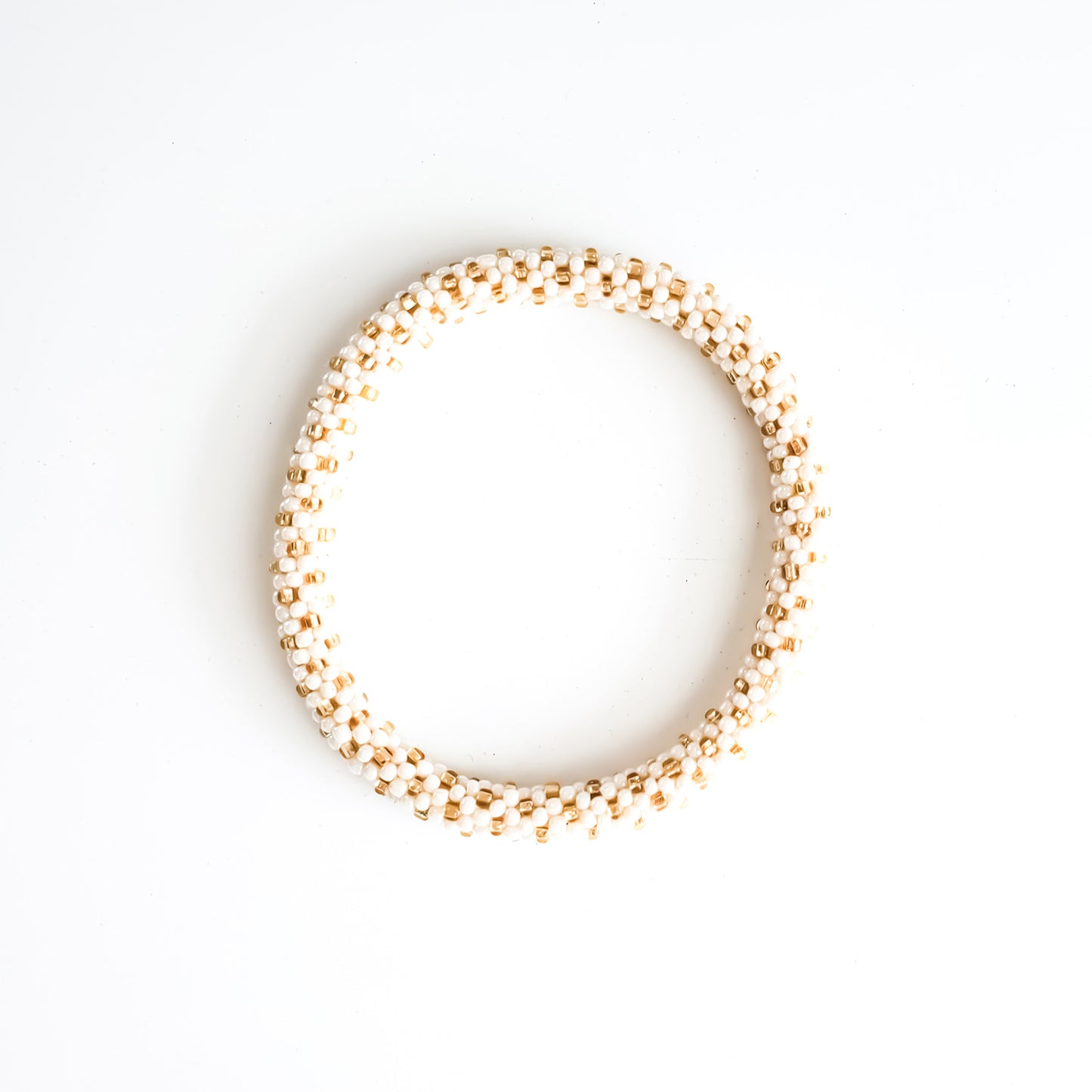 Roll-On Bracelet - Capri (Mint, Cream & Gold)