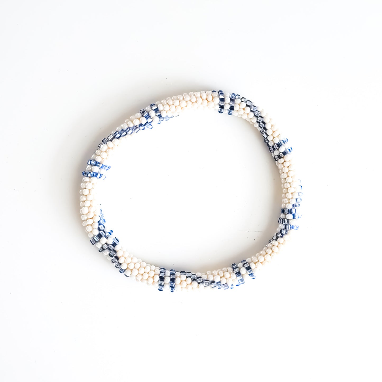 Roll-On Bracelet - Capri (Mint, Cream & Gold)