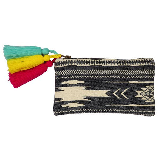 Handmade Kilim Boho Clutch - Blue