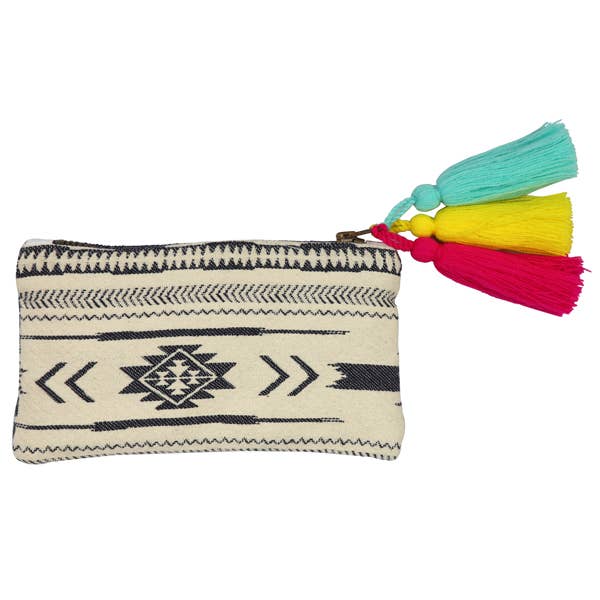Handmade Kilim Boho Clutch - Blue