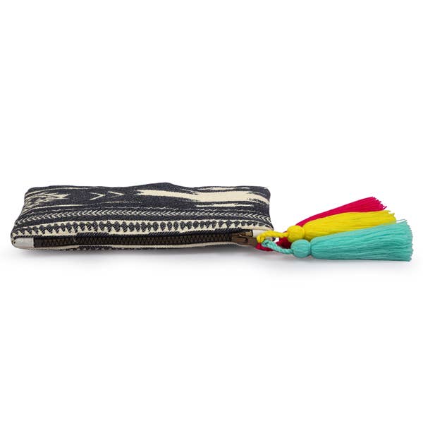 Handmade Kilim Boho Clutch - Blue