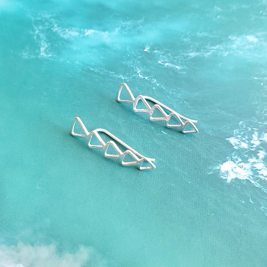 Triangle Ear Climber Earrings