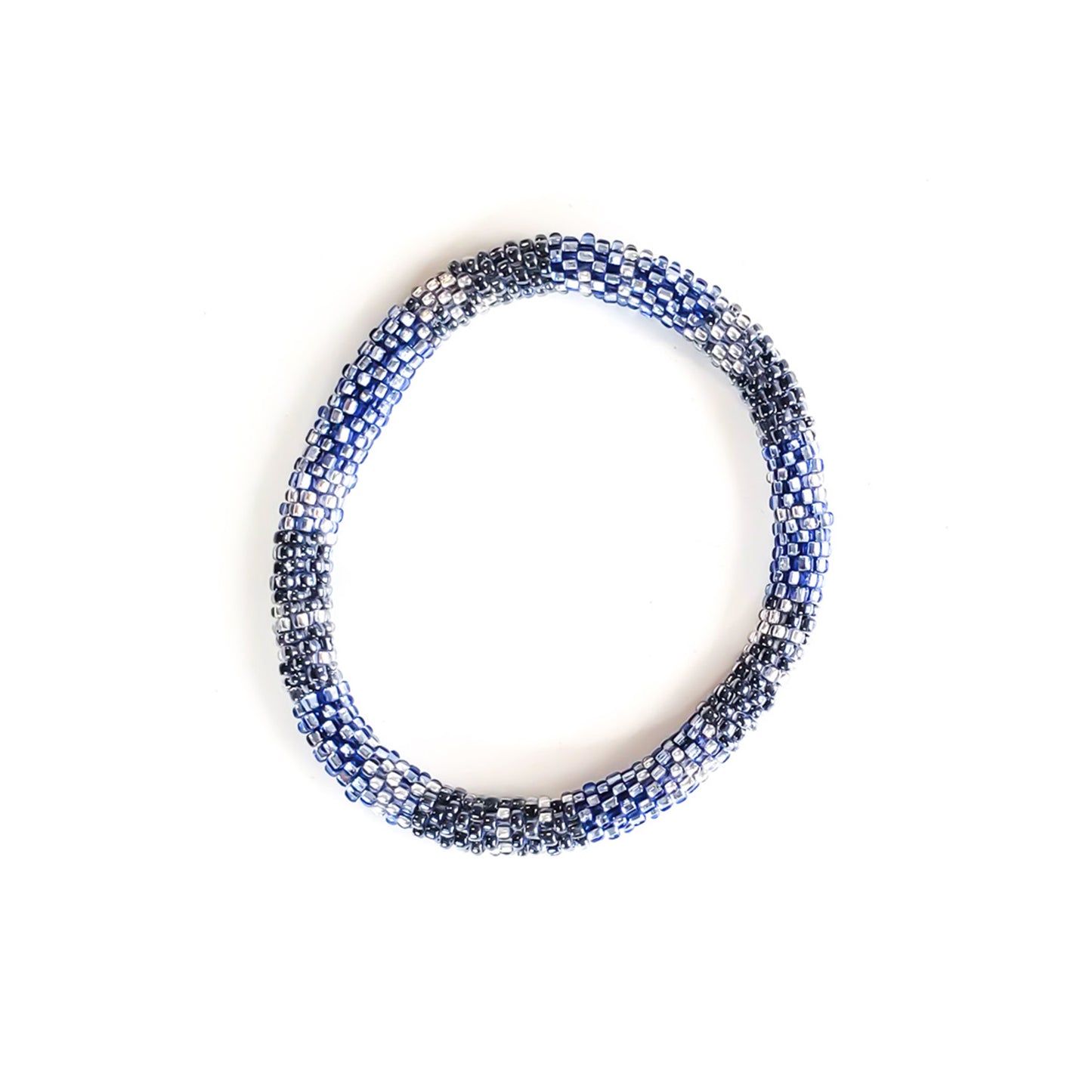 Roll-On Bracelet - Denim (Blue & White)