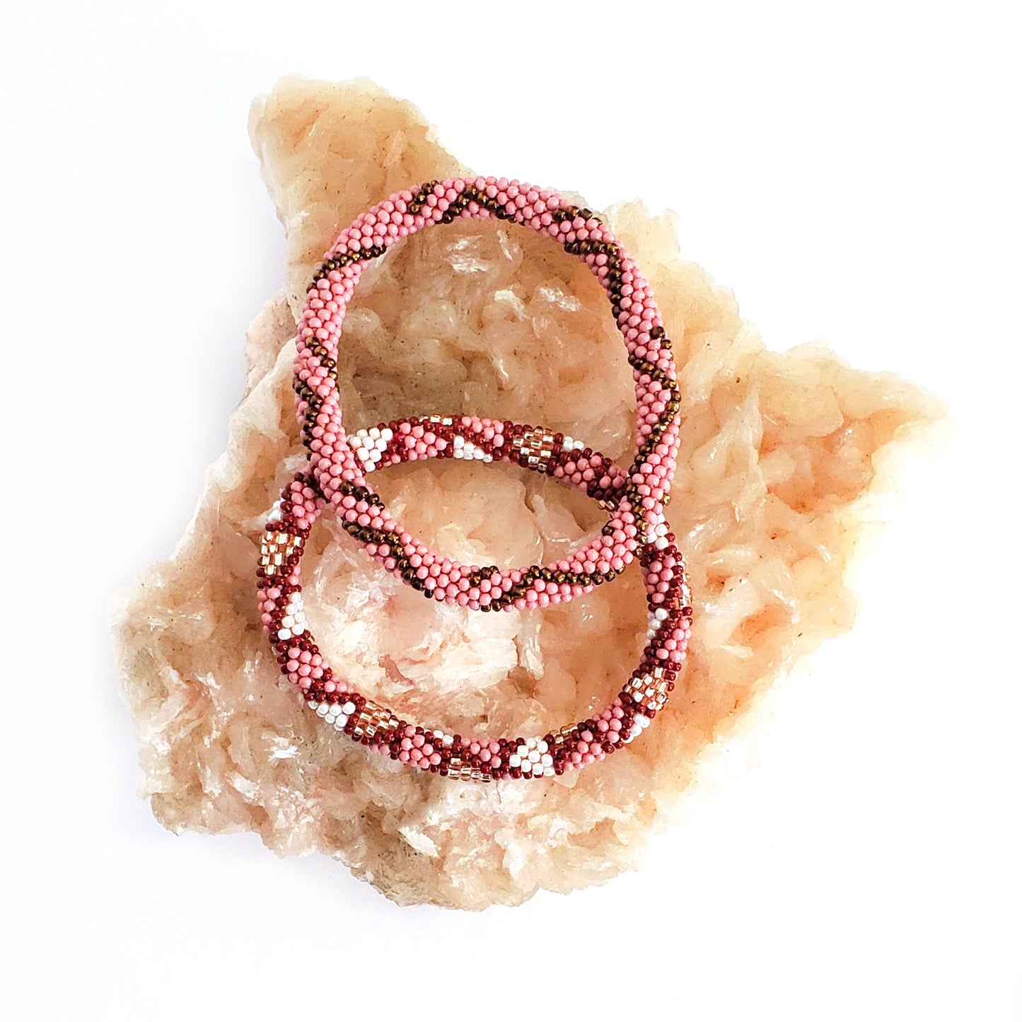 Roll-On Bracelet - Desert Rose (Rose & Wine)