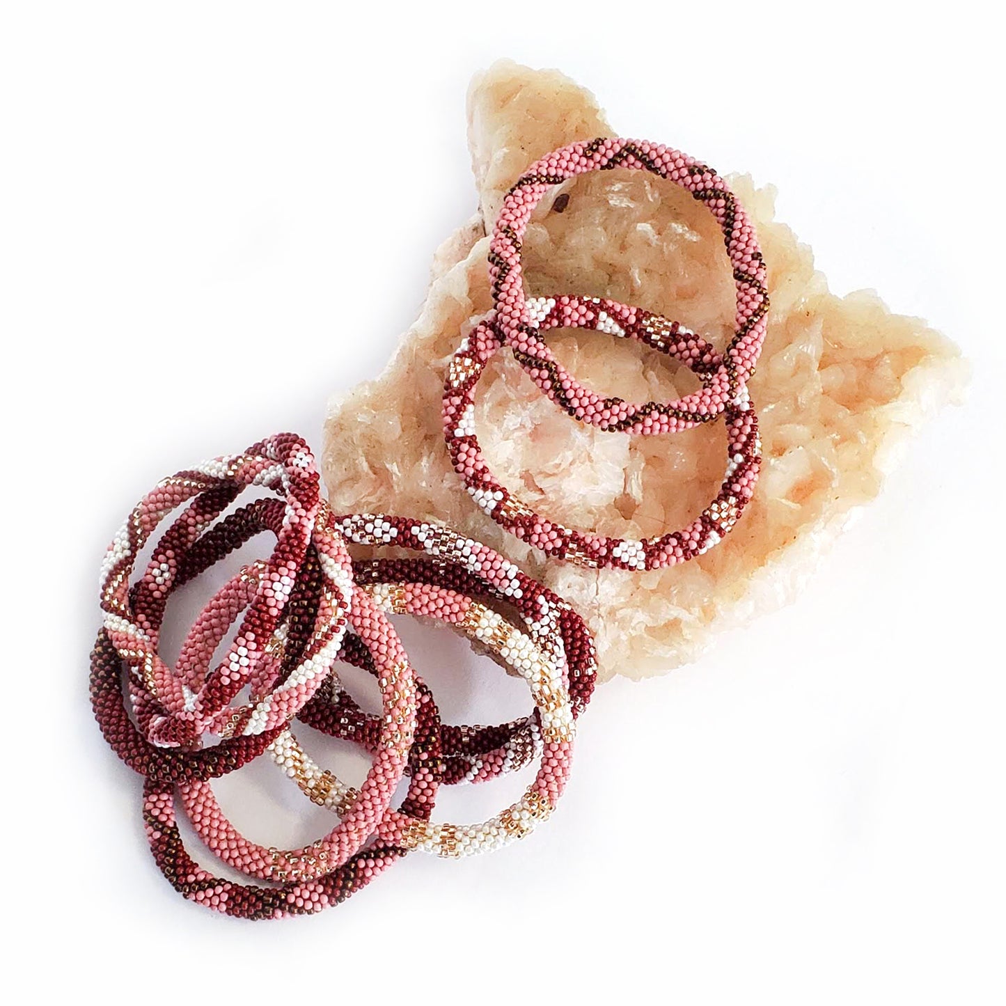 Roll-On Bracelet - Desert Rose (Rose & Wine)