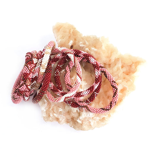 Roll-On Bracelet - Desert Rose (Rose & Wine)