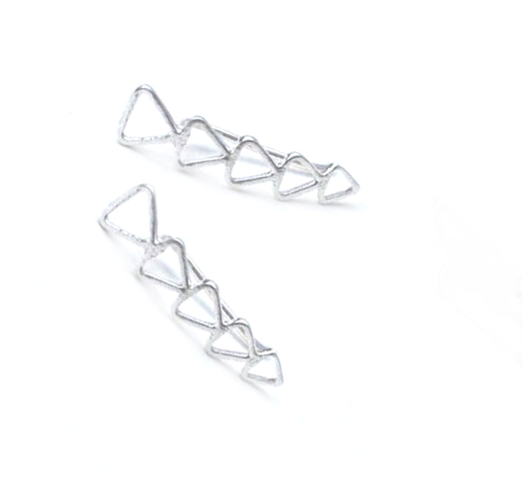 Triangle Ear Climber Earrings
