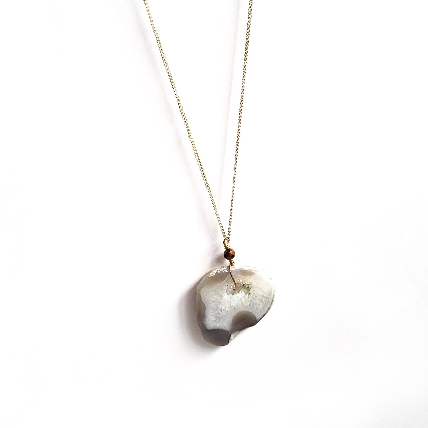 Glittering Geode Necklace