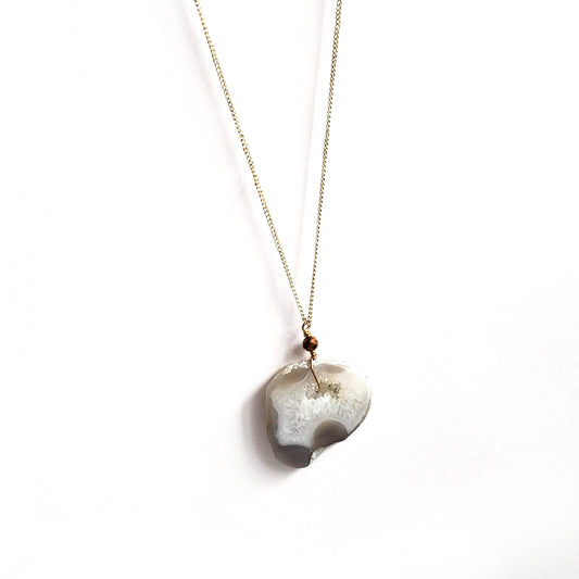 Glittering Geode Necklace