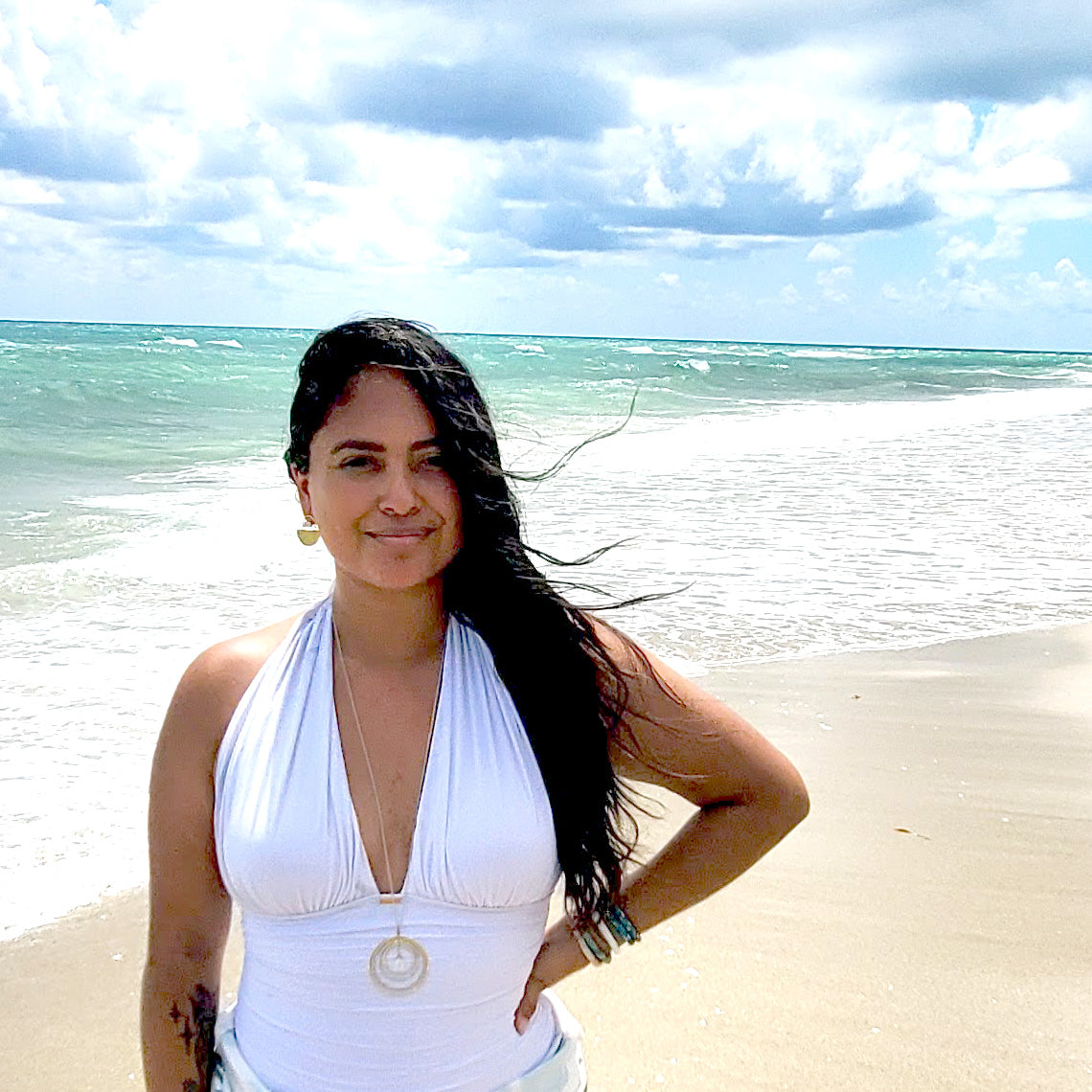 Saturn Layered Loop Necklace