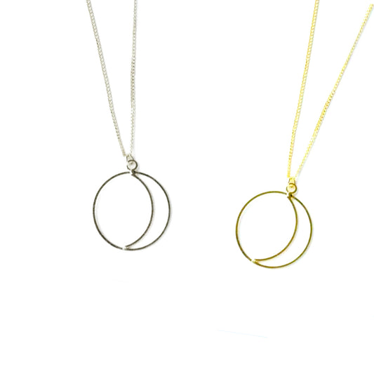 Simple Night Moon Necklace