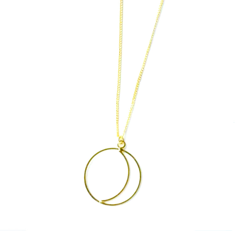 Simple Night Moon Necklace