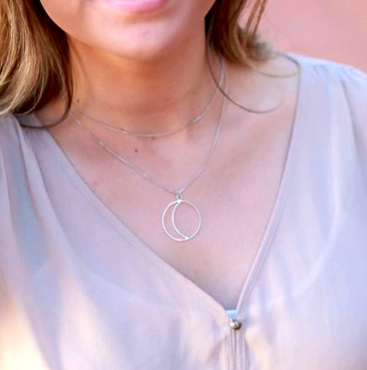 Simple Night Moon Necklace