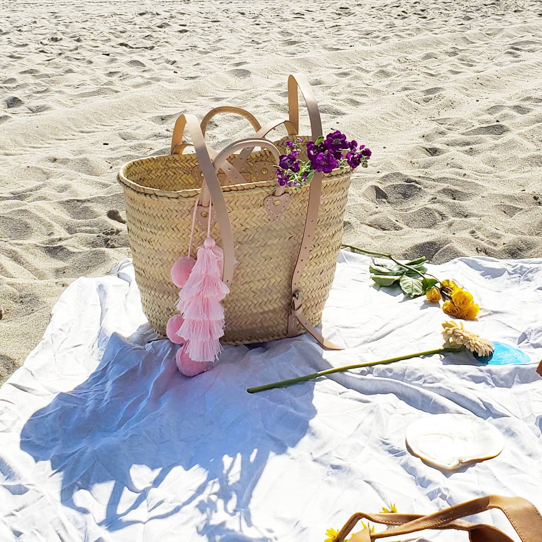 Tokyo Straw Backpack Basket - Natural
