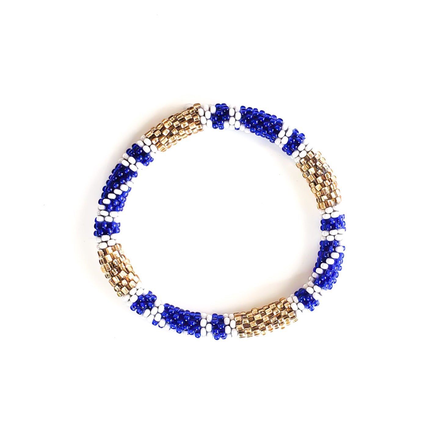Roll-On Bracelet - Invite Only (Navy Blue, White & Gold)