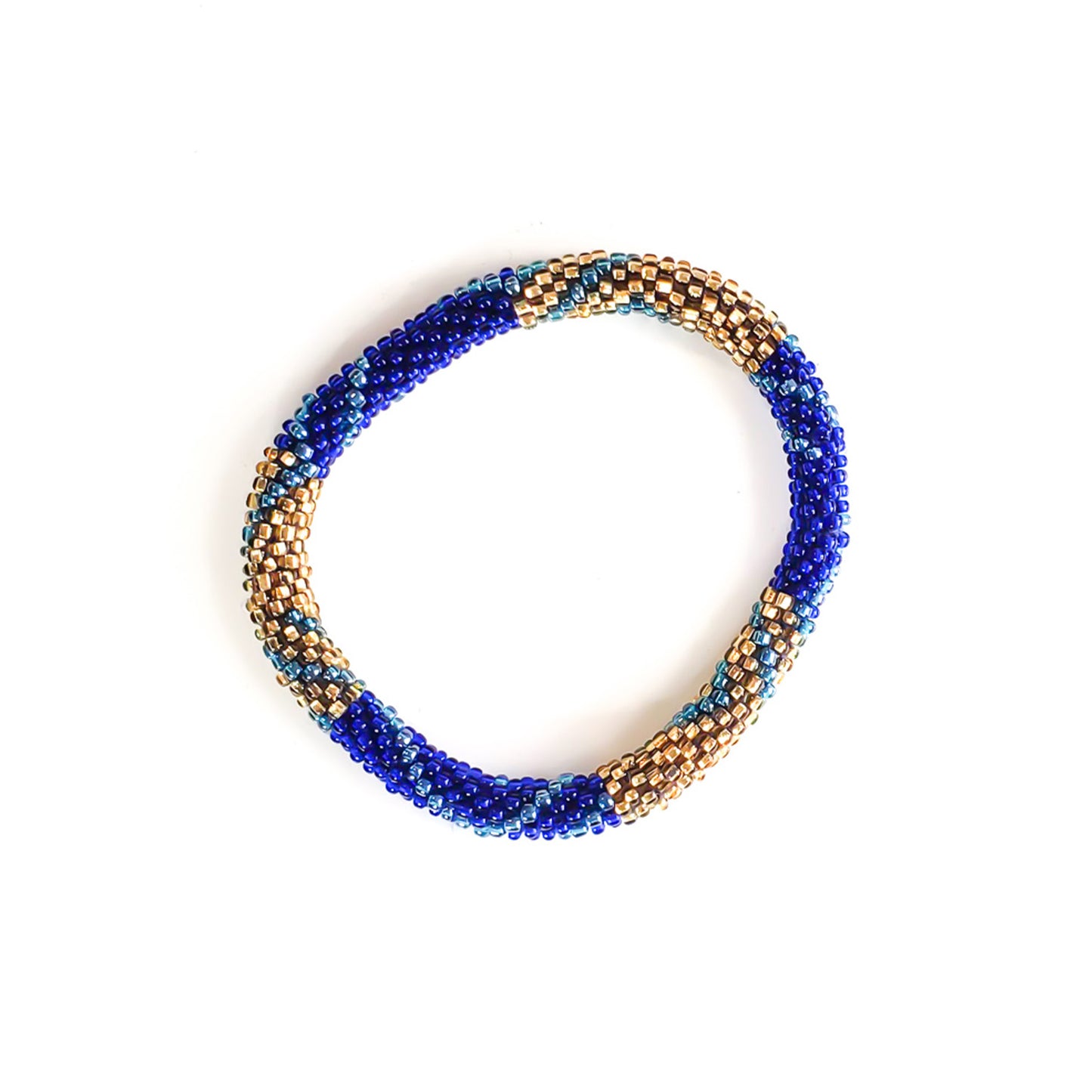 Roll-On Bracelet - Invite Only (Navy Blue, White & Gold)
