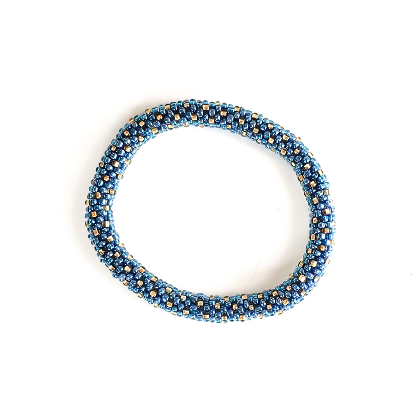 Roll-On Bracelet - Invite Only (Navy Blue, White & Gold)