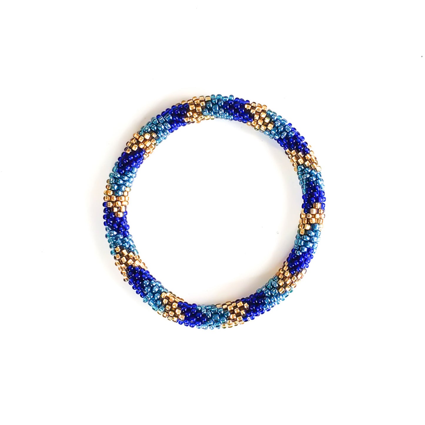 Roll-On Bracelet - Invite Only (Navy Blue, White & Gold)