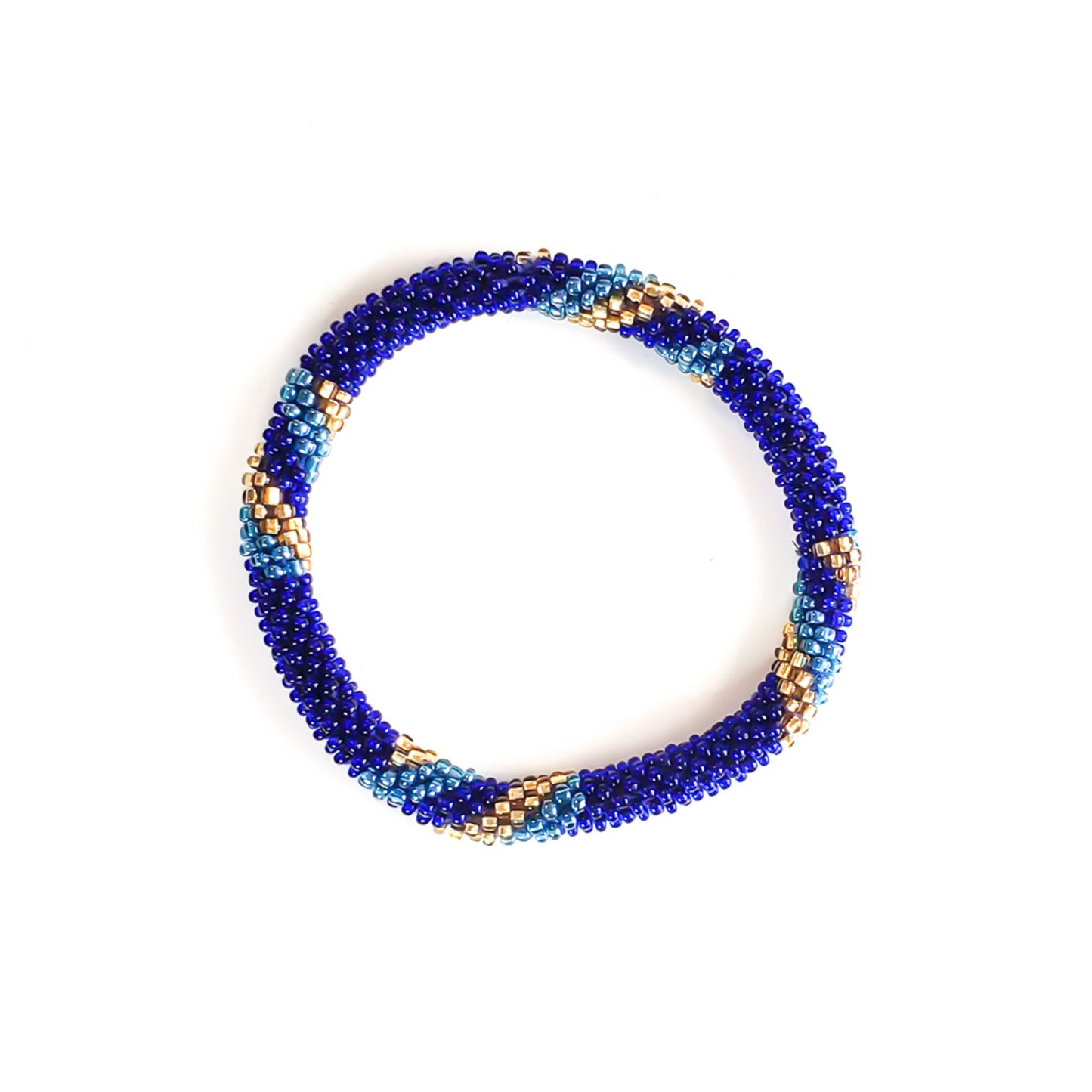 Roll-On Bracelet - Invite Only (Navy Blue, White & Gold)