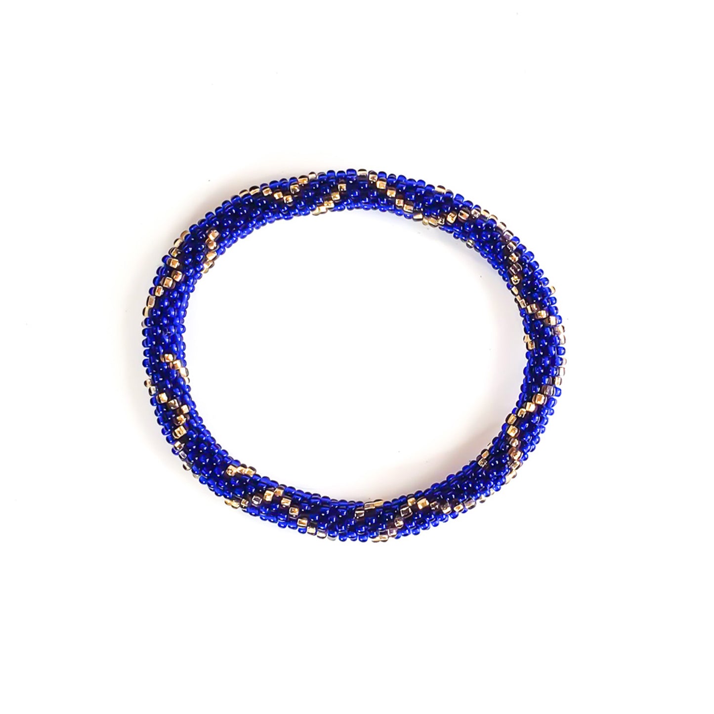 Roll-On Bracelet - Invite Only (Navy Blue, White & Gold)