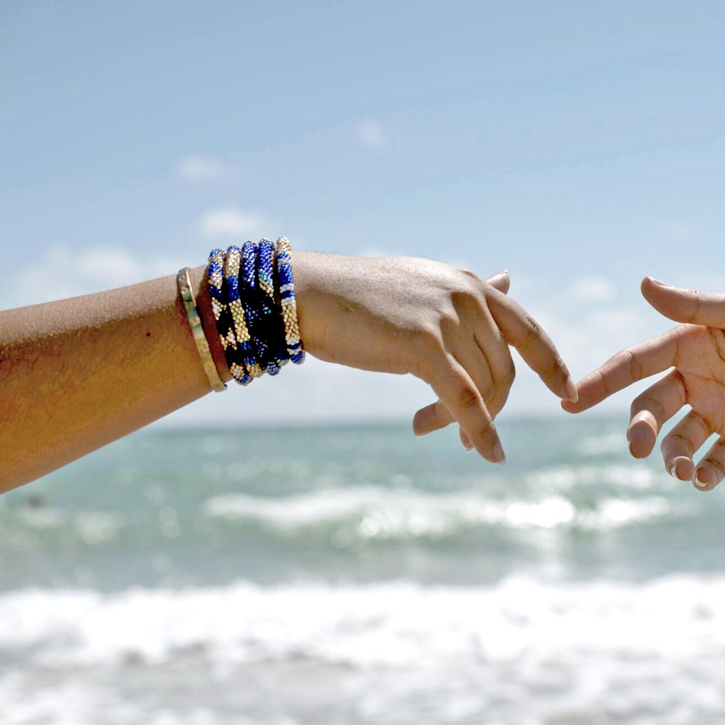 Roll-On Bracelet - Invite Only (Navy Blue, White & Gold)