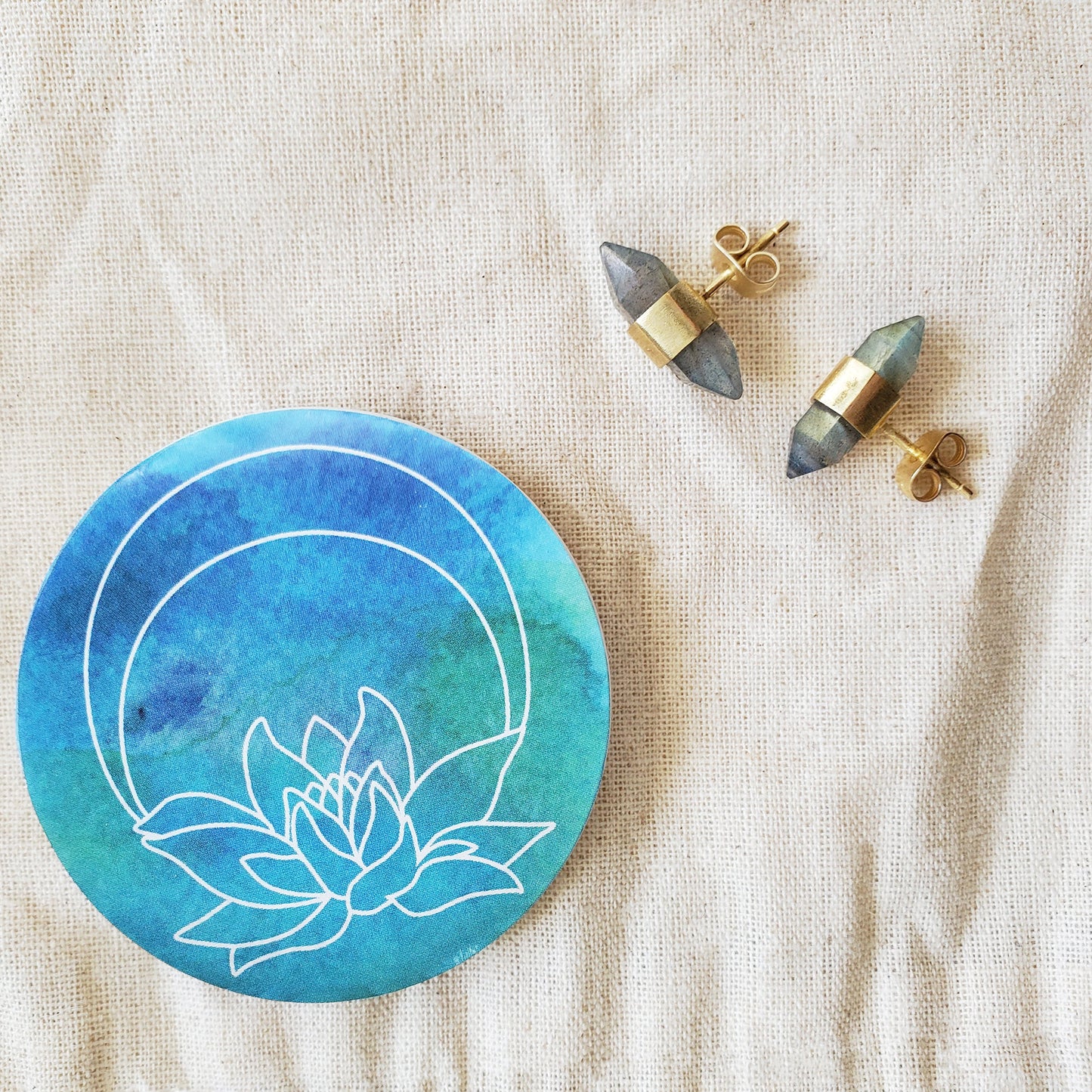 Jasper Stud Earrings