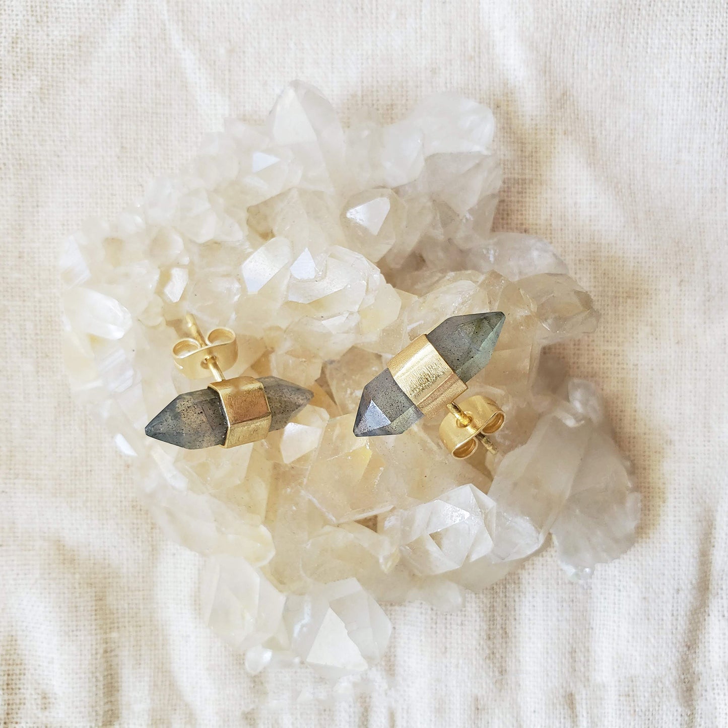 Jasper Stud Earrings