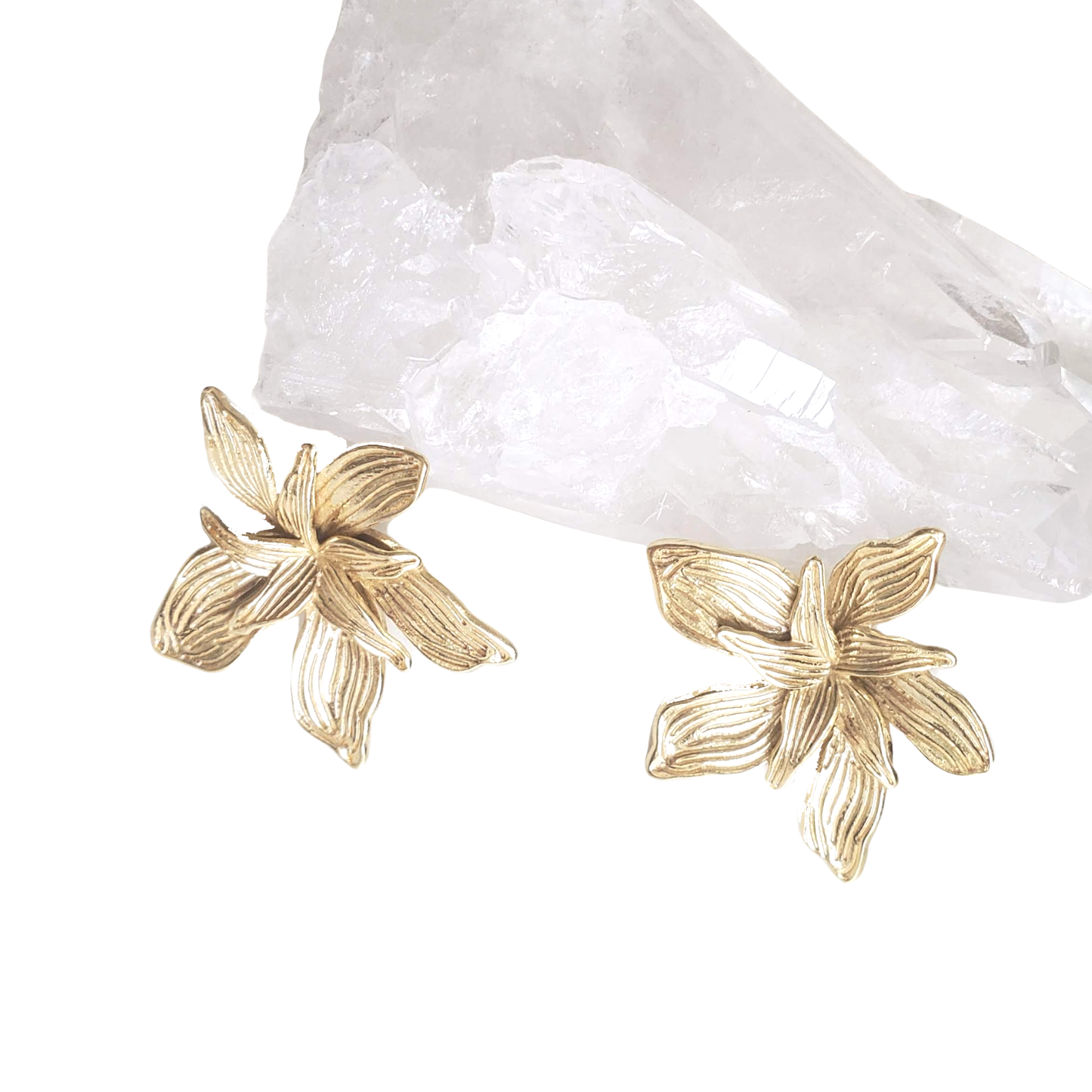 Penelope Orchid Stud Earrings - Back in Stock