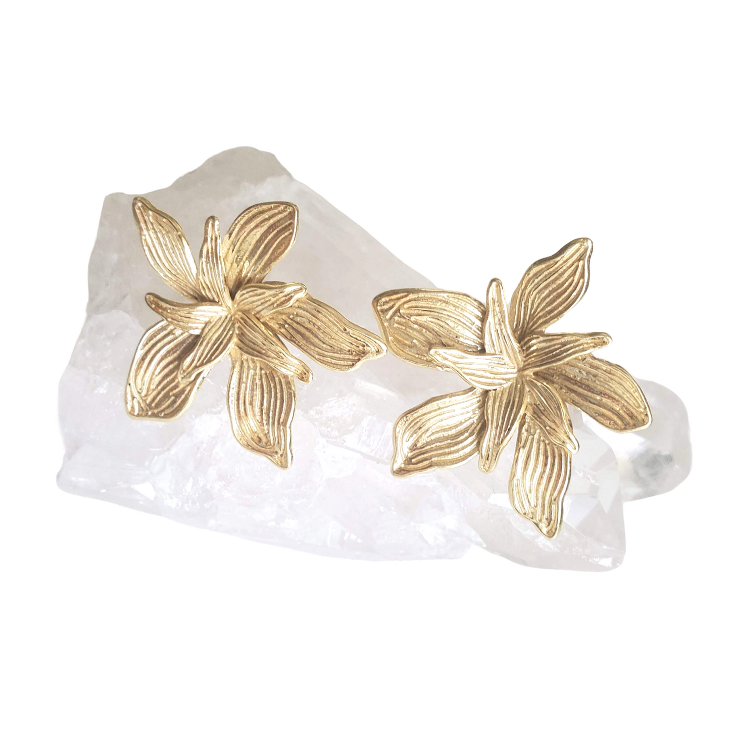 Penelope Orchid Stud Earrings - Back in Stock