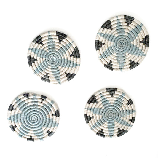 Handwoven Blue Hope Coasters
