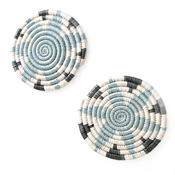 Handwoven Blue Hope Coasters