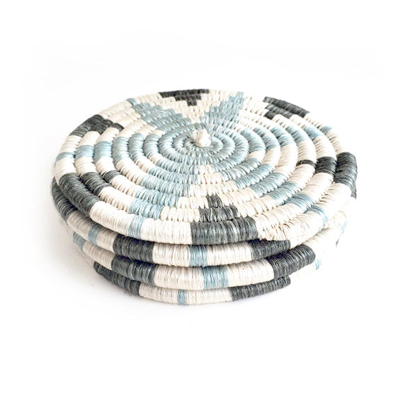 Handwoven Blue Hope Coasters