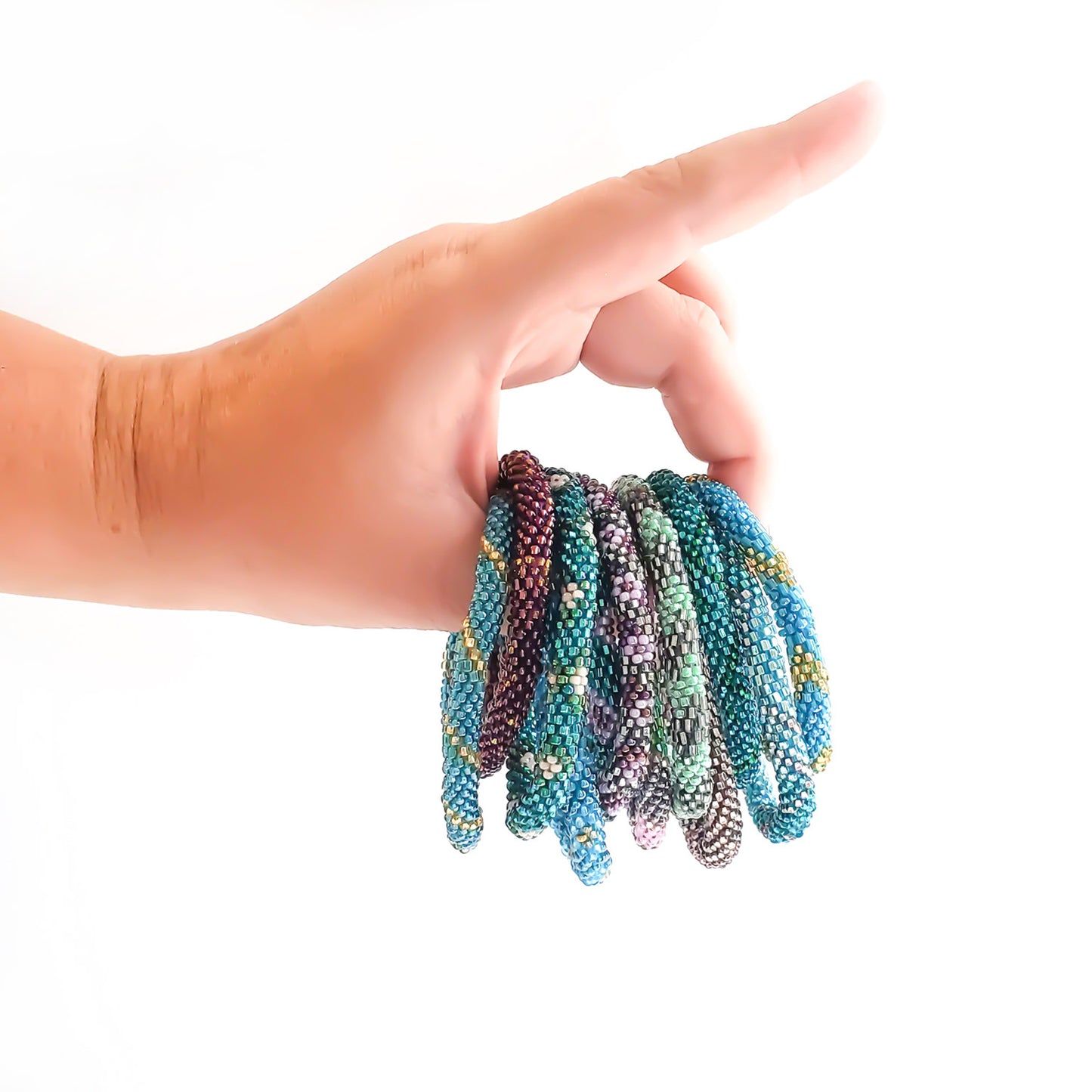 Roll-On Bracelet - Mermaid (Teal, Purple & Aqua)