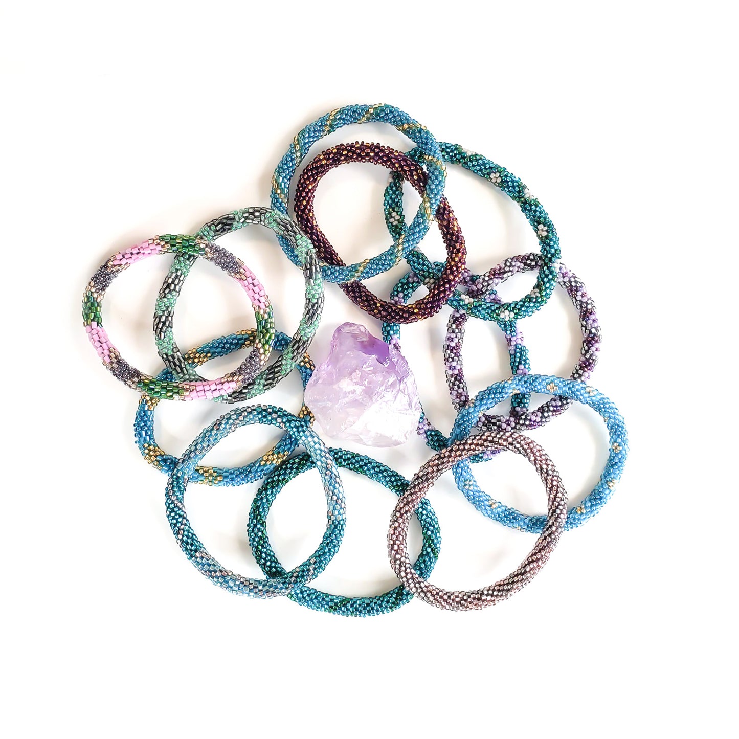 Roll-On Bracelet - Mermaid (Teal, Purple & Aqua)