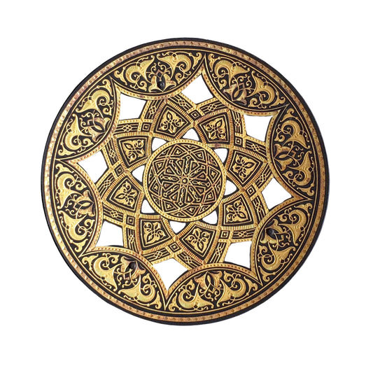 Mini 24k Gold Filigree Damascus Plate