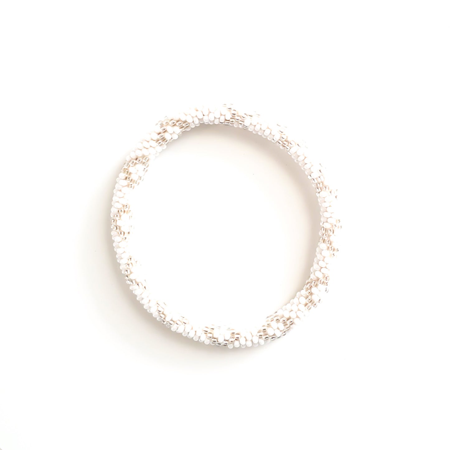 Roll-On Bracelet - Pearl (White & Platinum)